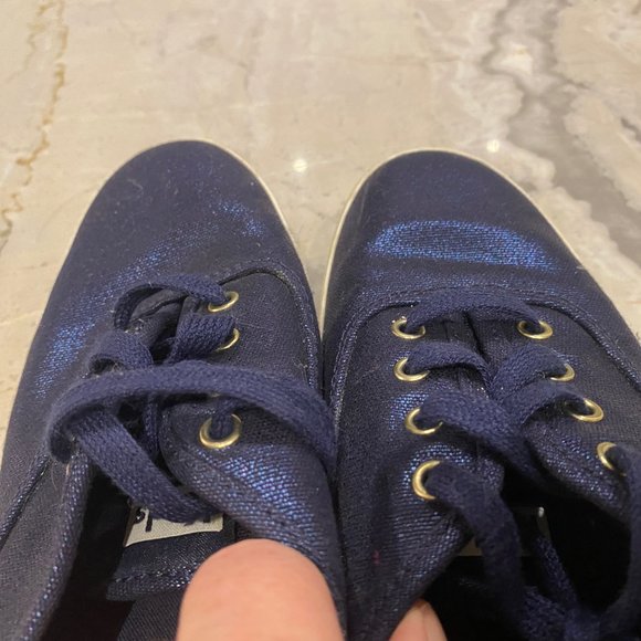 Blue Metallic Keds - Picture 3 of 8